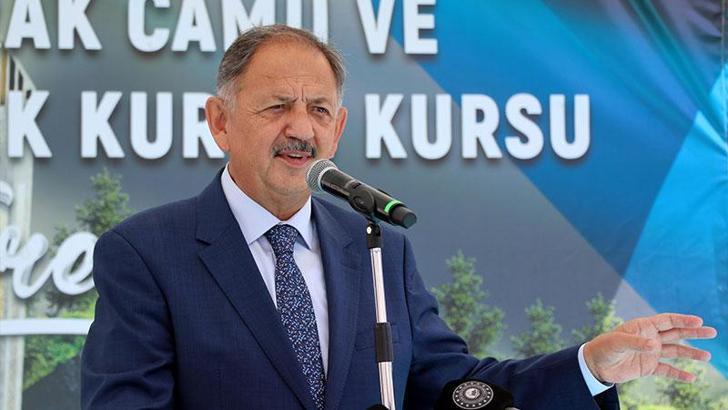 Bakan Özhaseki: Camilerimiz, Anadolu'da medeniyetimizin vurulmuş mühürleridir