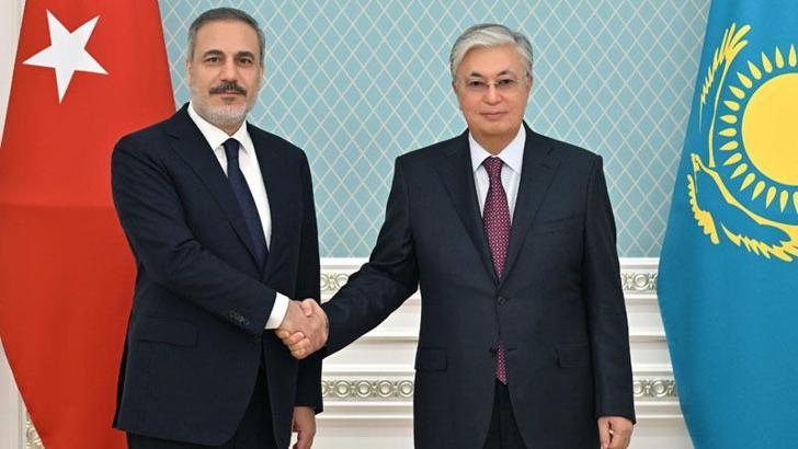 Bakan Fidan, Kazakistan Cumhurbaşkanı Tokayev ile görüştü