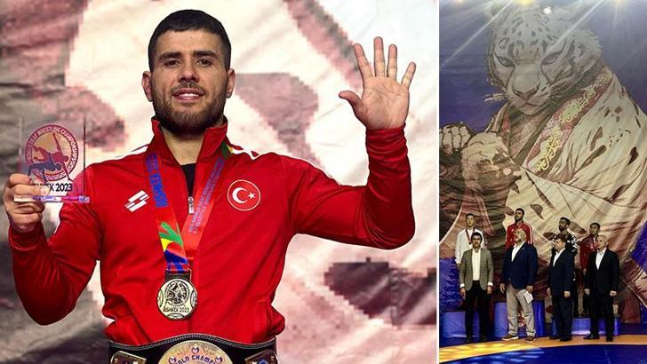 Şırnaklı milli güreşçi 5’inci kez dünya şampiyonu oldu