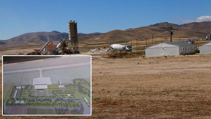 Gümüşhane-Bayburt Havalimanı'nda üstyapıda yüzde 10 seviyesine gelindi