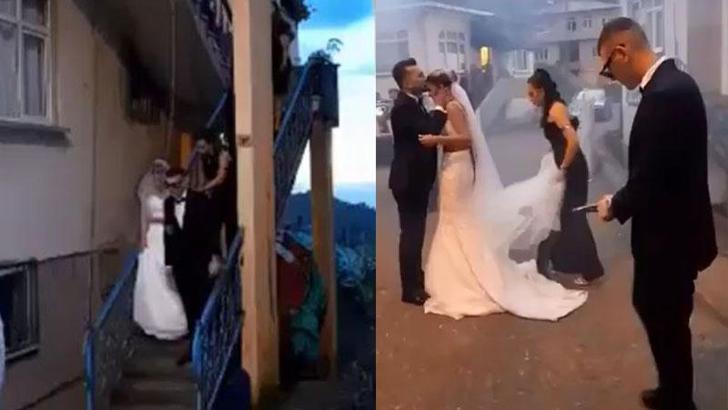 Trabzon'da, havaya ateş eden gelinin kardeşi gözaltına alındı