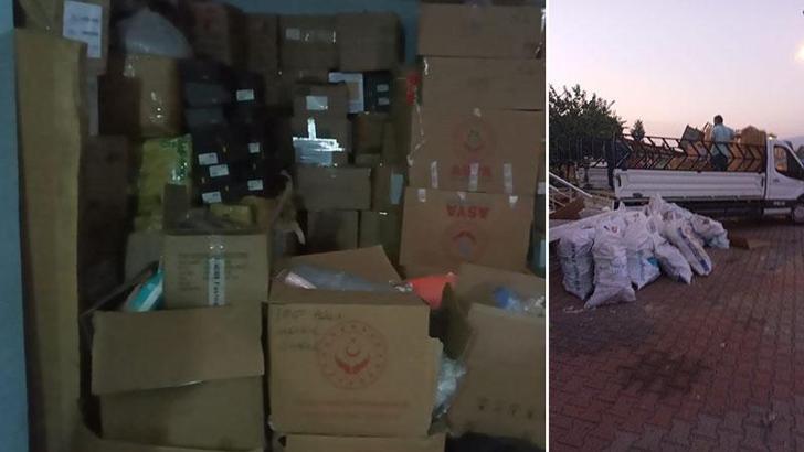 Hatay'da 30 milyon lira değerindeki yardım kolilerini depolayan şüpheli yakalandı