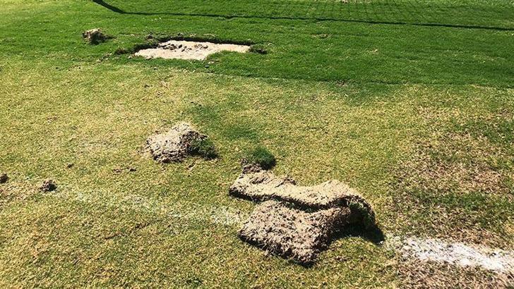 Kuşadası Özer Türk Stadı'nda vandal kabusu