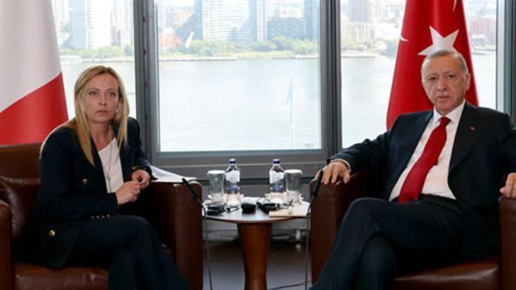 Cumhurbaşkanı Erdoğan, İtalya Başbakanı Meloni ile görüştü