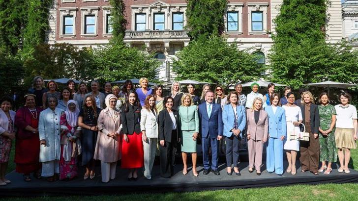 Emine Erdoğan, Jill Biden’ın ev sahipliğinde lider eşleri ile bir araya geldi