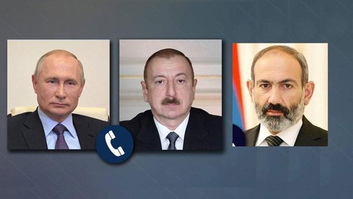 Putin, Aliyev ve Paşinyan ile telefonda görüştü