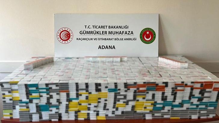 Adana'da 7 bin 500 paket elektronik sigara tütünü ele geçirildi