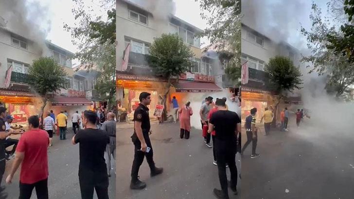 Büyükada'da esnaf lokantasında yangın