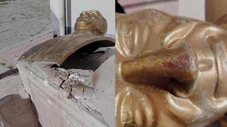 Niğde'de Atatürk büstüne zarar veren 2 kişi tutuklandı