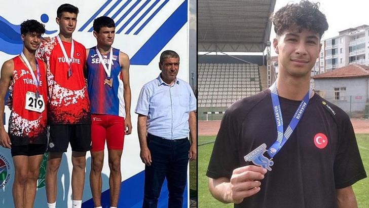 Beden eğitimi öğretmeninin keşfettiği Muhammet Enes, Balkan 2'ncisi oldu