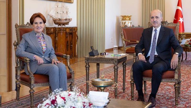 Akşener'den TBMM Başkanı Kurtulmuş'a ziyaret