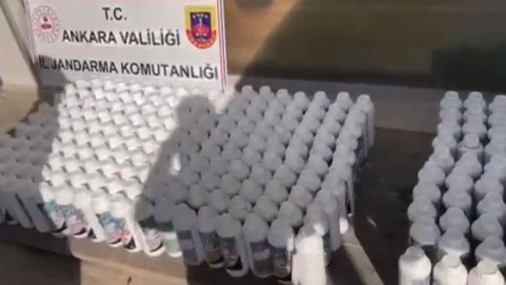 Ankara'da 'sahte deterjan' operasyonu: 352 ton asit, 38 ton sahte deterjan ele geçirildi