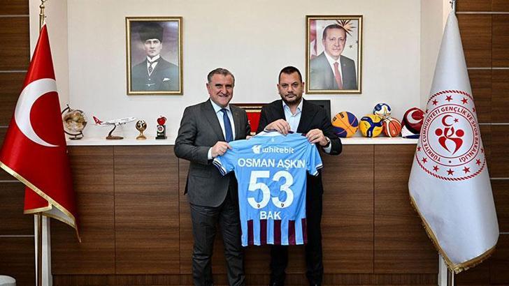 Trabzonspor Başkanı Ertuğrul Doğan’dan Bakan Bak’a ziyaret