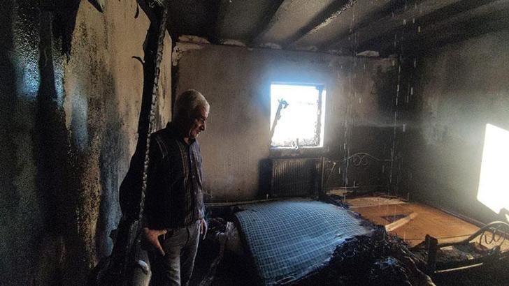 Bingöl’de çıkan yangında ev kullanılamaz hale geldi