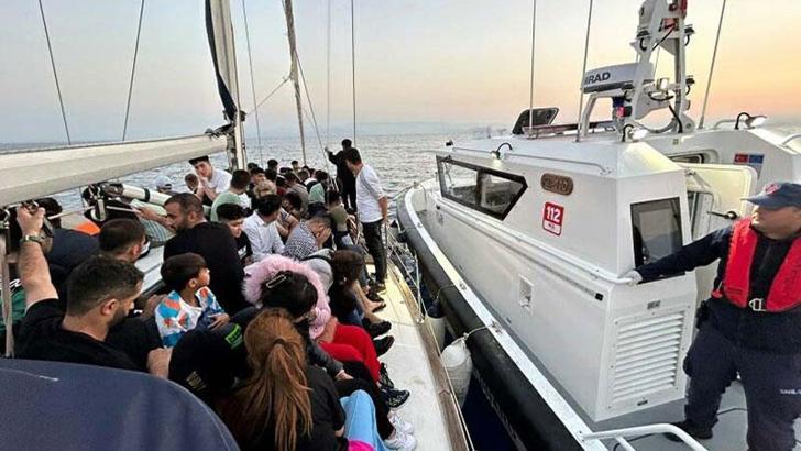 Bodrum’da 78 kaçak göçmen ile 2 organizatör yakalandı