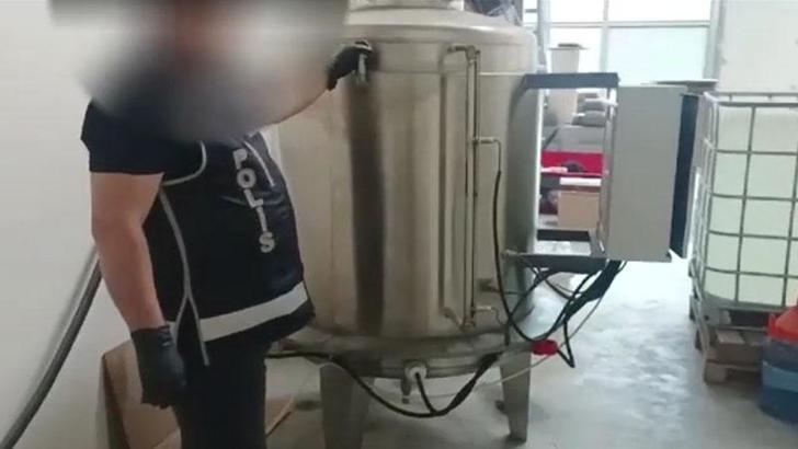 Tekirdağ'da 12 ton etil alkol ele geçirildi