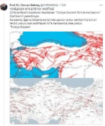 Prof. Dr. Bektaş: MTA'nın haritası Türkiye'nin gerçek deprem potansiyelini yansıtmıyor