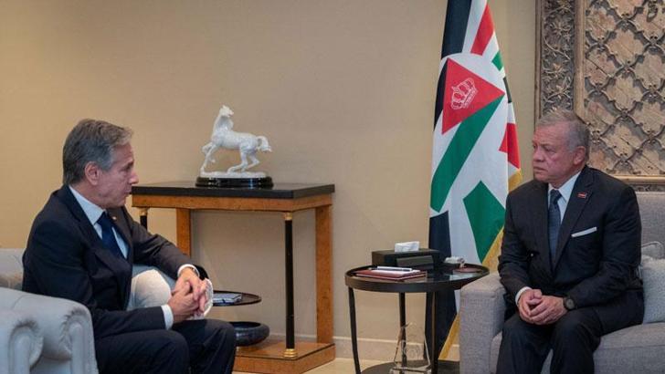Ürdün Kralı'ndan Blinken’e: İnsani koridorlar açılmalı
