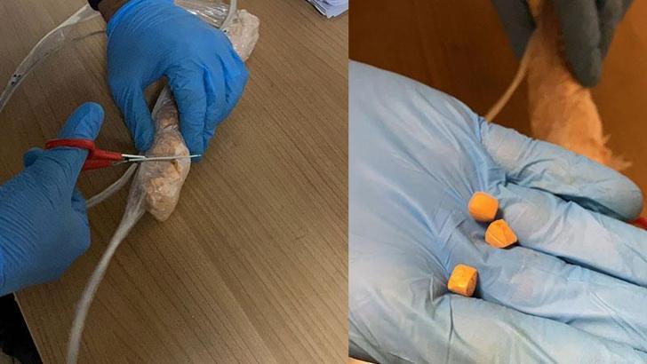 İç çamaşırlarından uyuşturucu hap çıktı