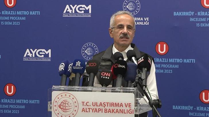 Bakan Uraloğlu: Günde 1 milyon yolcunun bu hattımız ile seyahat etmesini öngörüyoruz