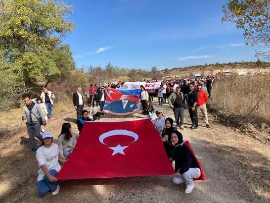 Çankırı'da İstiklal Yolu'nda yürüdüler