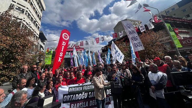 Başkent'te Filistin'e destek açıklaması
