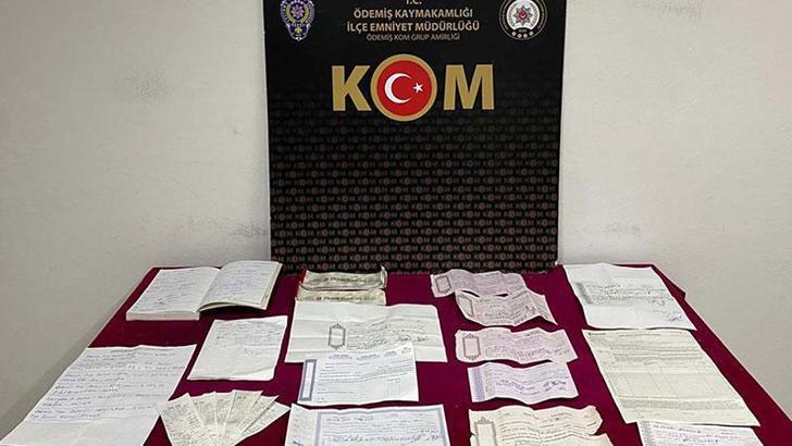 Ödemiş'te tefecilik operasyonu; 6 gözaltı