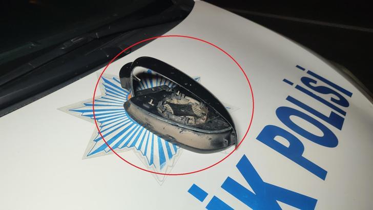Motosikletliye çarparak kaçan otomobil sürücüsü, kırılan aynadan tespit edilecek
