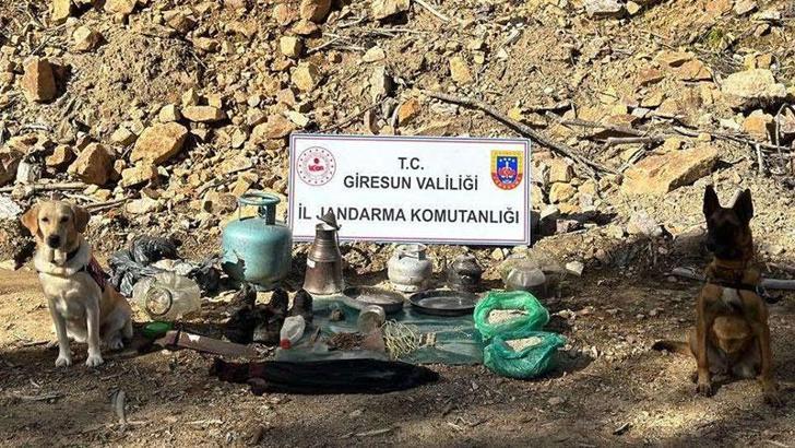 Giresun'da terör örgütünün kullandığı sığınak bulundu