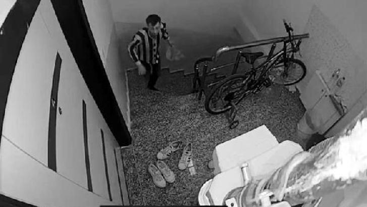 Avcılar'da ayakkabı hırsızlığı kamerada