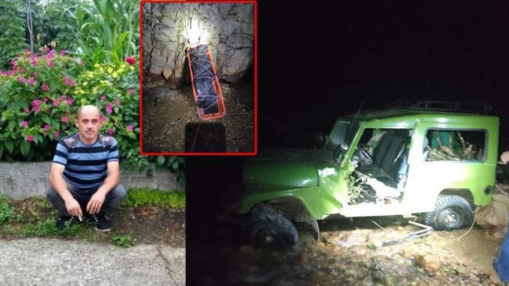 Cip, 150 metre yüksekten dereye uçtu; sürücü öldü