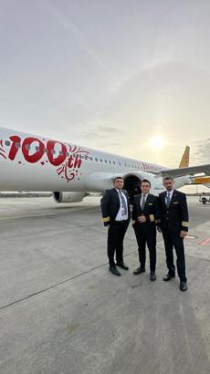 Pegasus'tan 100’üncü yıl özel uçuşu
