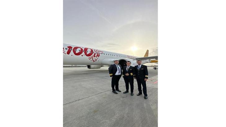 Pegasus'tan 100’üncü yıl özel uçuşu
