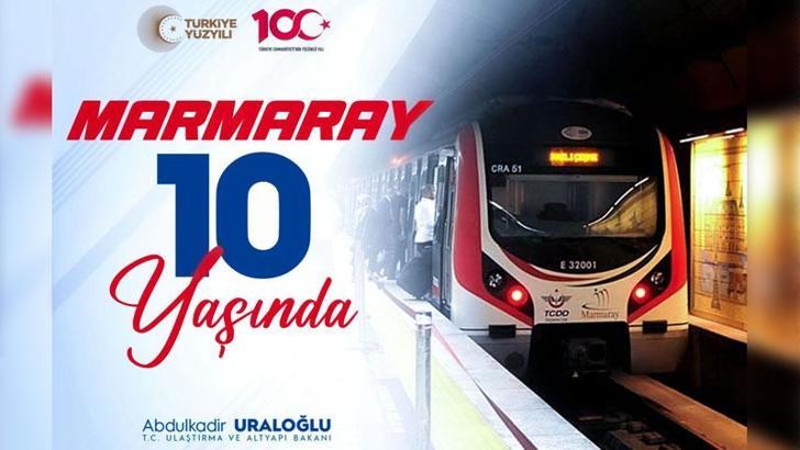 Marmaray, 10 yılda 1 milyar yolcu taşıdı