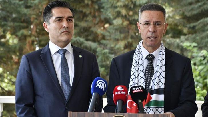 İYİ Parti'den Filistin Büyükelçiliği'ne destek ziyareti