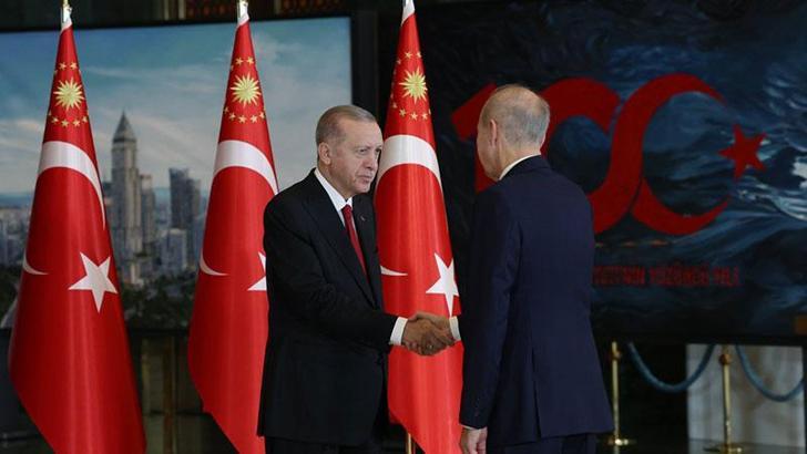 Cumhurbaşkanı Erdoğan, Cumhuriyet Bayramı tebriklerini kabul etti