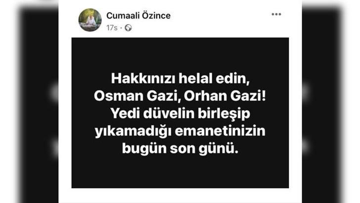 Cumhuriyeti hedef aldı, açığa alındı