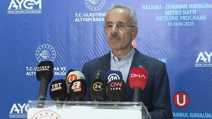 Bakan Uraloğlu Halkalı-İstanbul Havalimanı metrosu açılışı için tarih verdi