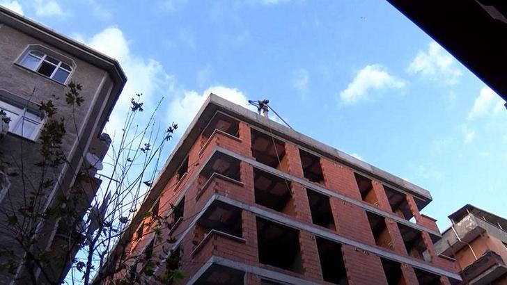 Bahçelievler'de inşaattan düşen işçi hayatını kaybetti