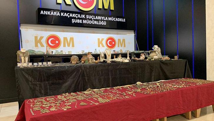 Ankara'da tarihi eser operasyonu; binlerce sikke ele geçirildi