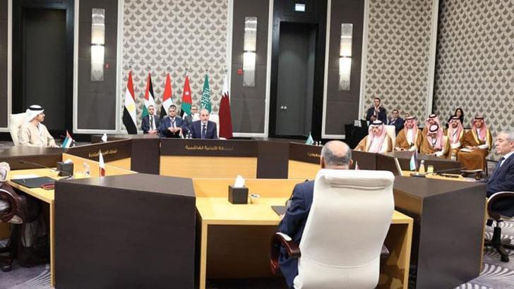 Altı ülkenin Dışişleri Bakanı, Amman'da bir araya geldi