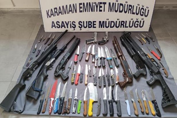 Karaman'da  polisin denetiminde 7 bin 990 kişinin güvenlik kontrolü yapıldı