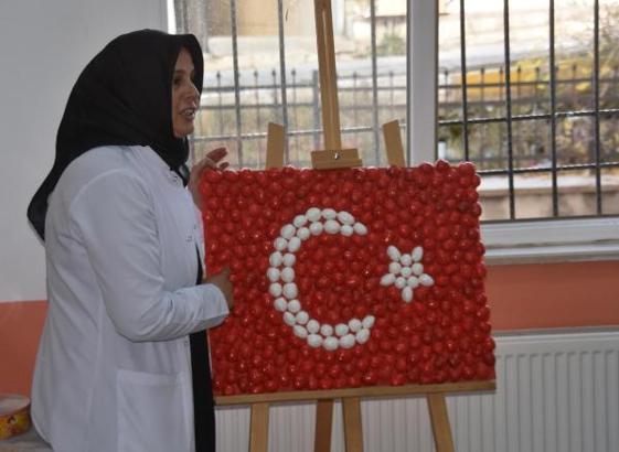 Minik öğrencilerden ‘Kültürel Değerlerimiz’ sergisi