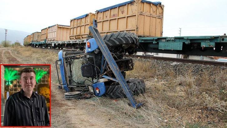 Hemzemin geçitte tren, traktöre çarptı: 1 ölü, 1 yaralı