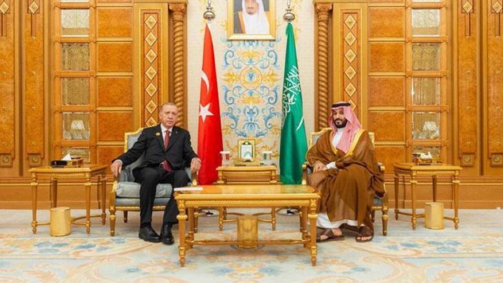 Cumhurbaşkanı Erdoğan, Veliaht Prens Bin Selman’la bir araya geldi