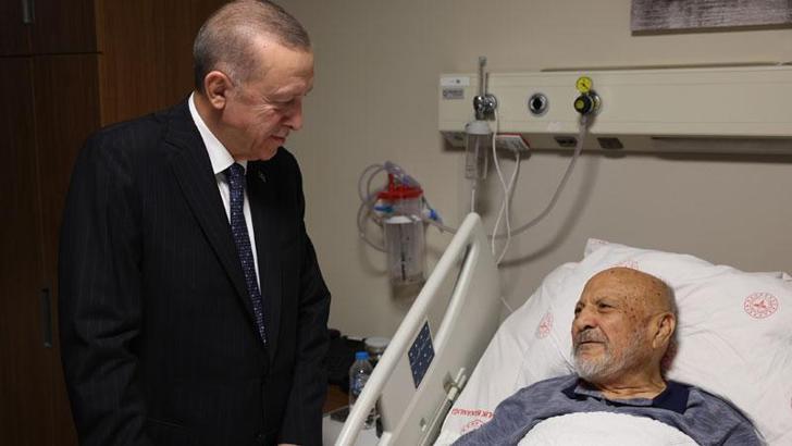 Cumhurbaşkanı Erdoğan'dan eski Devlet Bakanı Aksay'a ziyaret