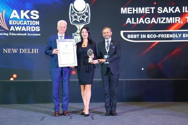 İzmir Aliağa Mehmet Saka İlkokulu'na 'Uluslararası Çevre Ödülü'