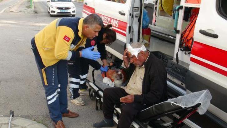 Kaldırıma çarpan elektrikli motosikletin sürücüsü yaralandı