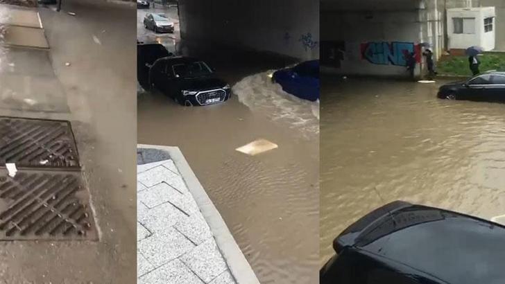 Maltepe'de alt geçidi su bastı