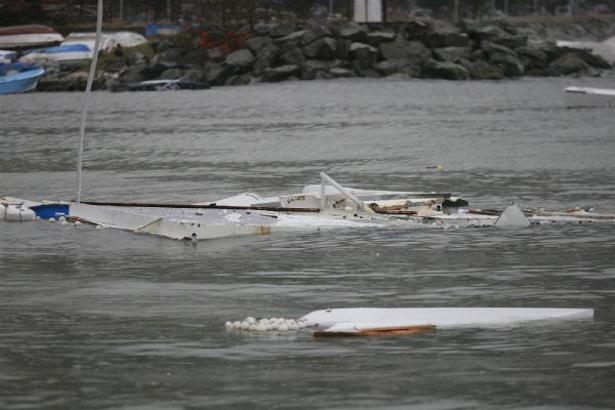 Yalova'da sağanak ve fırtına; deniz taştı, tekneler parçalandı/Ek fotoğraflar